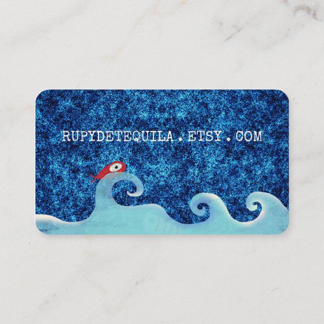 Fishes  square business card (Back)