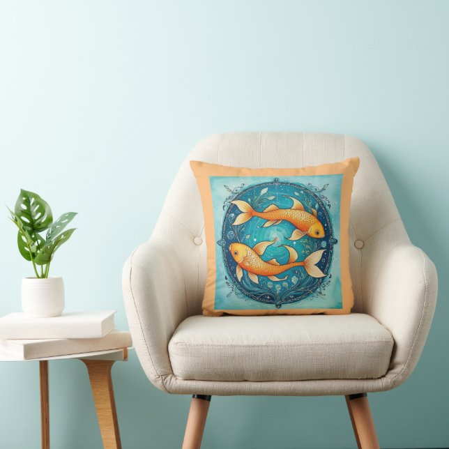 Fishes throw pillow (Chair)