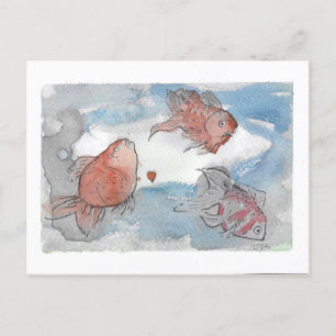 Fishes With Wishes Postcard