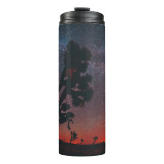 FISHEYE PHOTOGRAPHY OF SILHOUETTE TREE THERMAL TUMBLER
