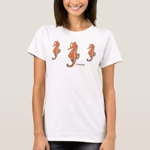 Fishfry designs 3 seahorse T-shirt