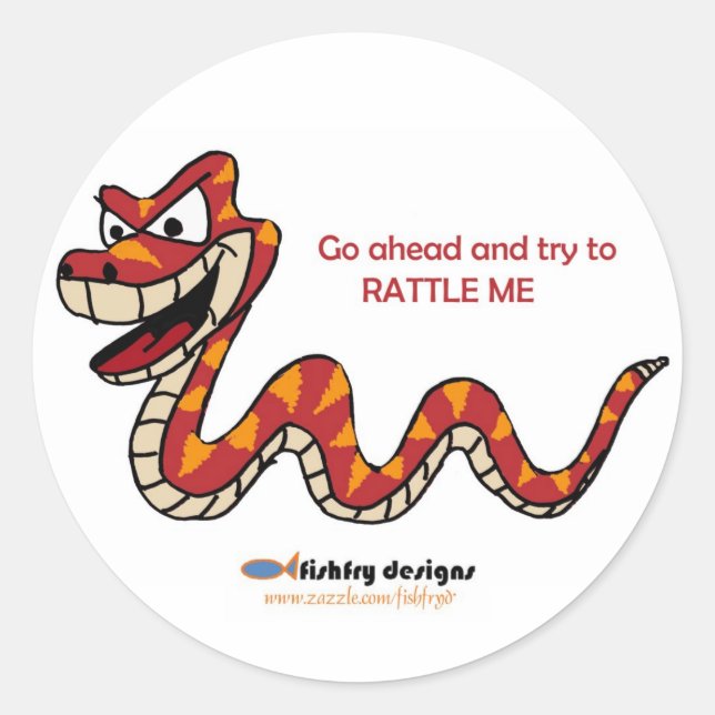 Fishfry Designs Rattlesnake stickers (Front)
