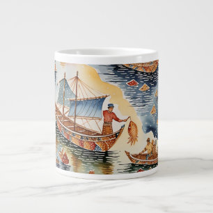 Fishherman's Batik Dream,Java Batik Speciality Mug