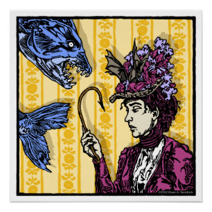 Fishhook - Pop Goth Nightmare Surreal Art Poster