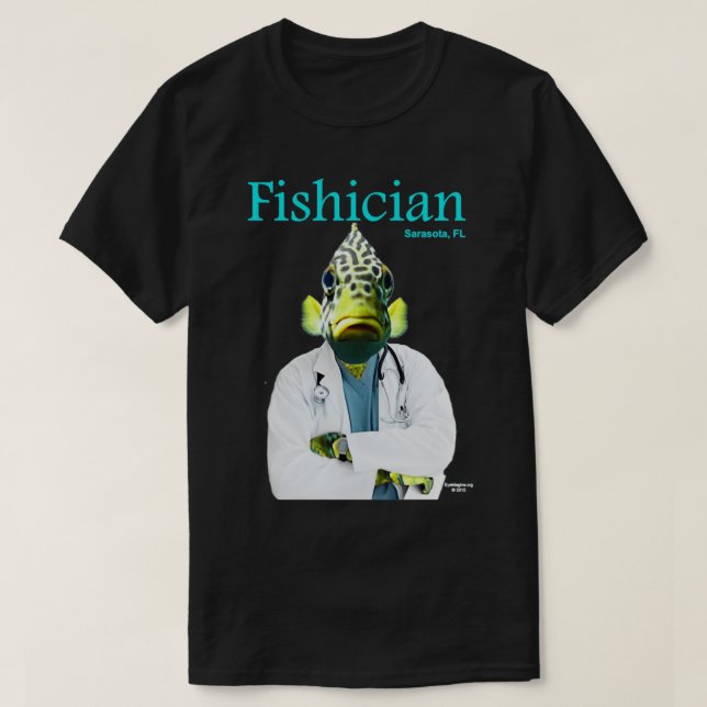 Fishician 1 T-Shirt (Design Front)