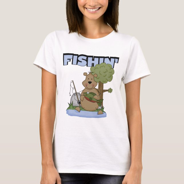 Fishin' Bear Tshirts and Gifts (Front)