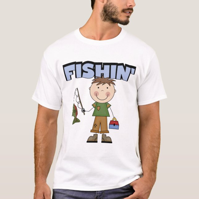 Fishin' Boy Tshirts and Gifts (Front)