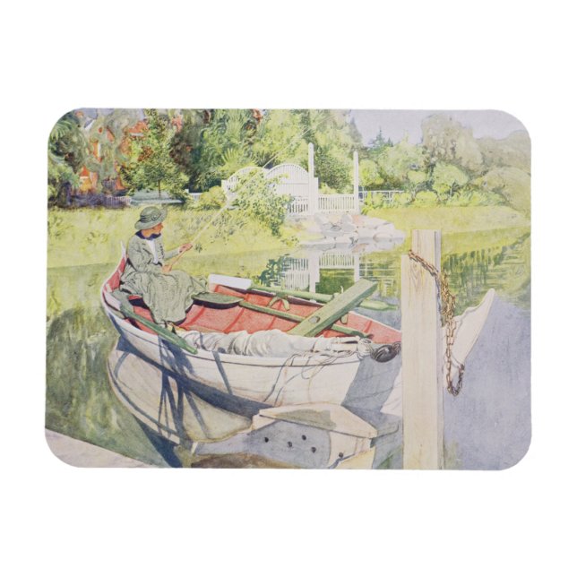 Fishing, 1909 magnet (Horizontal)