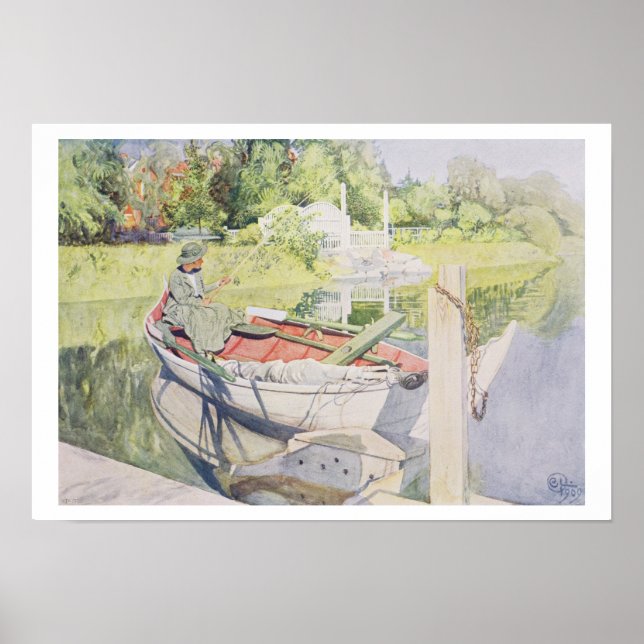 Fishing, 1909 poster (Front)