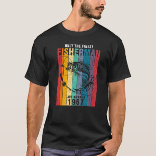 Fishing 1967 55th Birthday 96 Years Old Fisherman T-Shirt