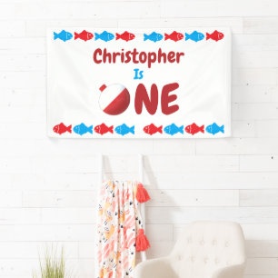 Fishing 1st Birthday Banner