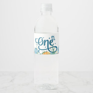 Fishing 1st Birthday with ONE Water Bottle Label