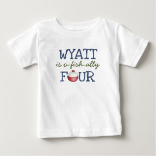 Fishing 4th Birthday O-Fish-Ally Four T-Shirt