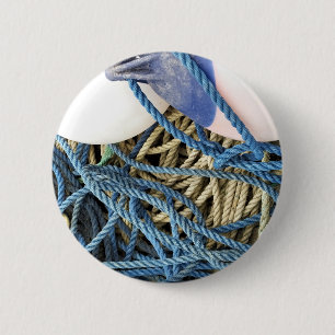 FISHING 6 CM ROUND BADGE