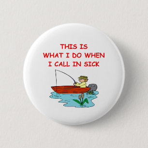FISHing 6 Cm Round Badge