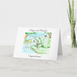 Fishing - 70th Birthday Card