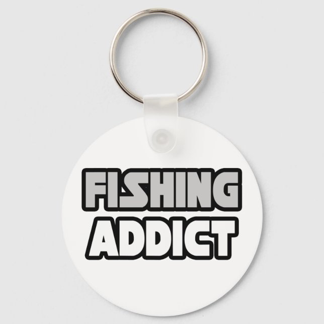 Fishing Addict Key Ring (Front)