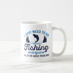 Fishing Adult Problems Coffee Mug
