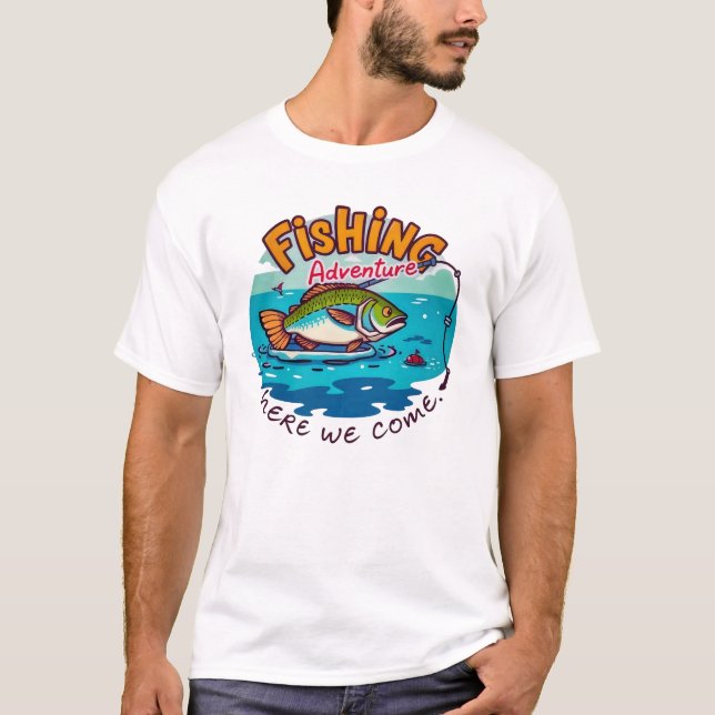 Fishing Adventure Awaits T-Shirt (Front)