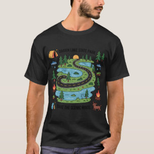 Fishing American Flag T-Shirt