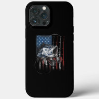 Fishing American Flag Vintage Usa Bass Fisherman