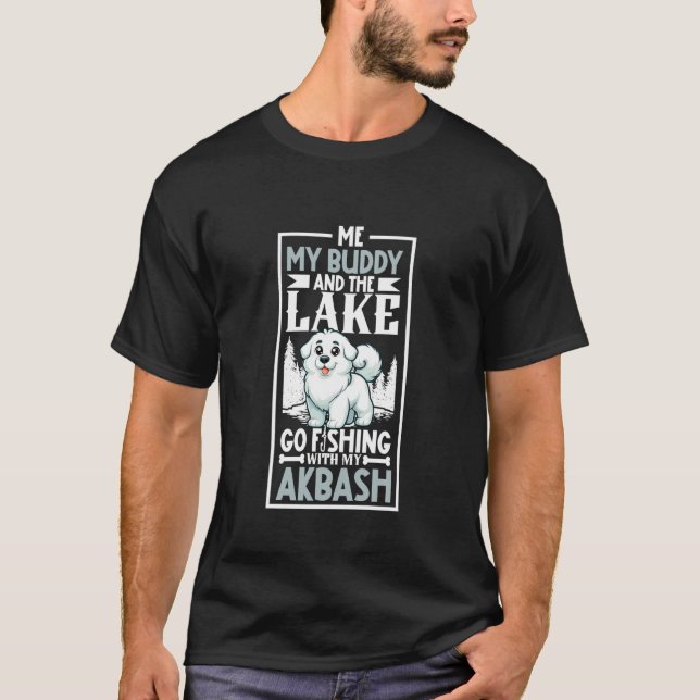 Fishing and Akbash T-Shirt (Front)