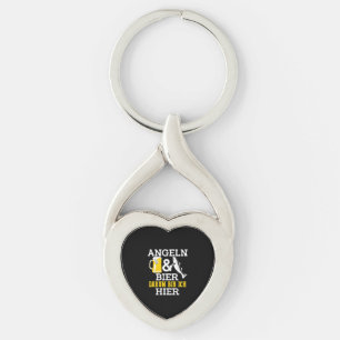 Fishing and Beer  Key Ring