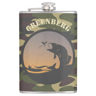 Fishing and Camo Hip Flask