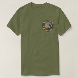 Fishing and Camo Round Design T-Shirt