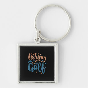 Fishing And Golf Key Ring