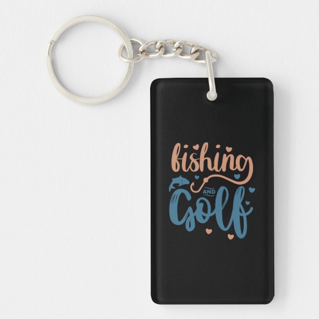 Fishing And Golf Key Ring (Front)