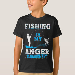 Fishing And Hunting Is My Anger Managements Funny T-Shirt