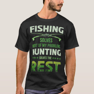 Fishing And Hunting Nature Hunter Fish Design T-Shirt