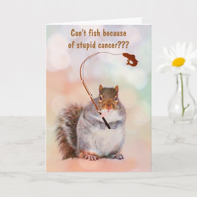 Fishing and Stupid Cancer  Card (Small Plant)