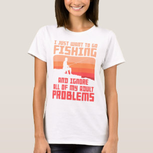 Fishing Apparel For Men Fishing Solves My Problems T-Shirt