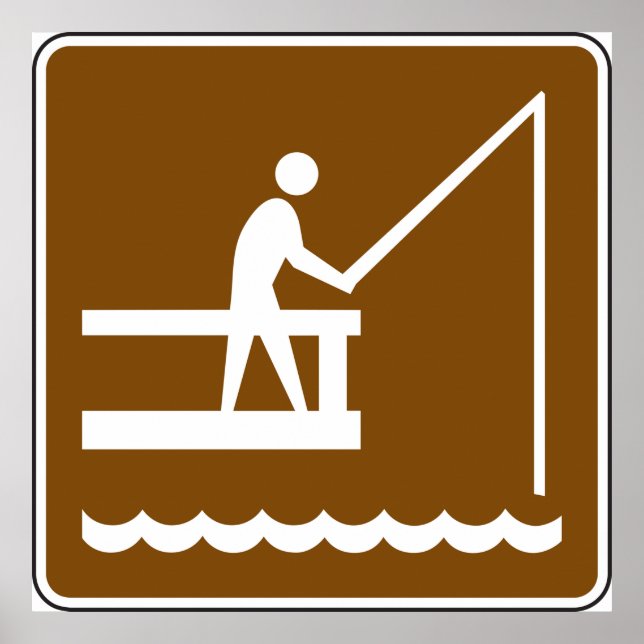 Fishing Area Sign (Front)
