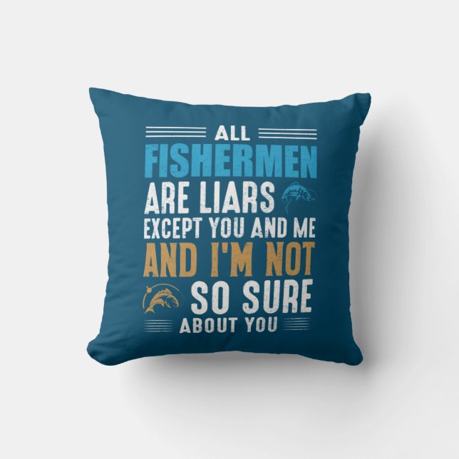 Fishing Art All Fisherman Cushion (Front)