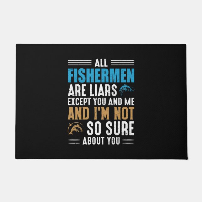 Fishing Art All Fisherman Doormat (Front)