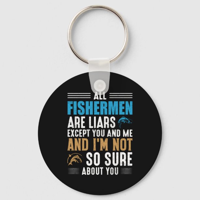 Fishing Art All Fisherman Key Ring (Front)
