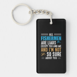 Fishing Art All Fisherman Key Ring