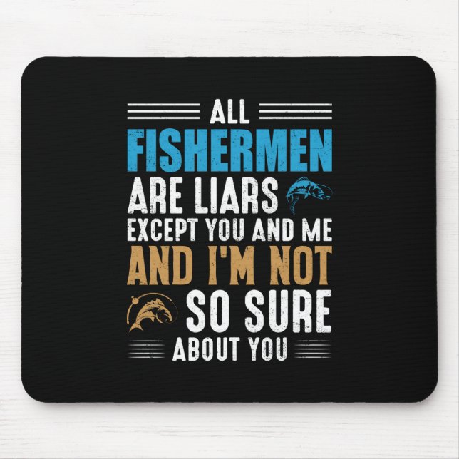 Fishing Art All Fisherman Mouse Mat (Front)