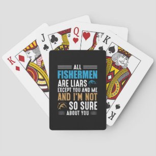 Fishing Art All Fisherman Playing Cards