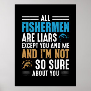 Fishing Art All Fisherman Poster