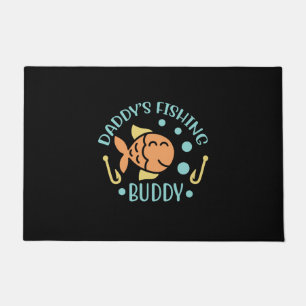 Fishing Art Daddy Fishing Friends Doormat