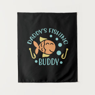 Fishing Art Daddy Fishing Friends Tapestry