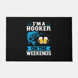 Fishing Art I Am A Fisher On The Weekend Doormat