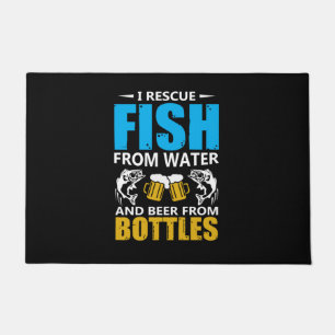 Fishing Art I Rescue Fish From Water Doormat