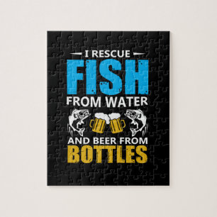 Fishing Art I Rescue Fish From Water Jigsaw Puzzle