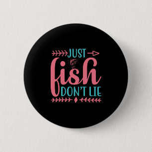 Fishing Art Just Fish 6 Cm Round Badge