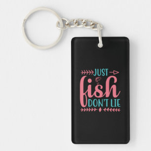 Fishing Art Just Fish Key Ring